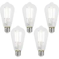 Luumr Sæt af 5 Smart E27 Dæmpbare LED-pærer ST64 Klar 7W 806lm 2700-6500K