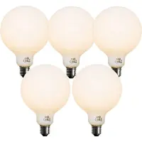 LUEDD Sæt med 5 E27 Dæmpbare LED Pærer Opal G125 5W 450 lm 2700K