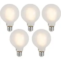 Luumr Sæt af 5 Smart E27 Dæmpbare LED-pærer G95 Mat 7W 806lm 2700-6500K