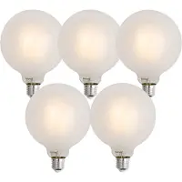 Luumr Sæt af 5 Smart E27 Dæmpbare LED-pærer G125 Mat 7W 806lm 2700-6500K