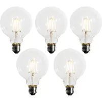 LUEDD Sæt af 5 E27 Dæmpbar LED-pære G95 5W 450lm 2200K