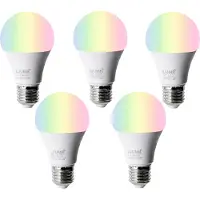Luumr Sæt af 5 Smart E27 LED-pærer A60 Matt RGBW 9W 806lm 2700-6500K