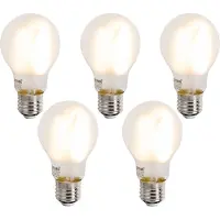 Luumr Sæt af 5 Smart E27 Dæmpbare LED-pærer A60 Mat 7W 806lm 2700-6500K
