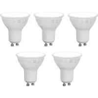 Luumr Sæt med 5 Smart GU10 50mm dæmpbare LED-pærer Opal 7W 630 lm 4000K