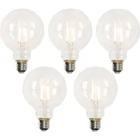 LUEDD Sæt med 5 Smart E27 LED pærer G95 4,5W 470lm 2700-6500K