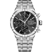 Maurice Lacroix Herreur AI6038-SS002-330-1 Aikon Sort/Stål Ø44 mm