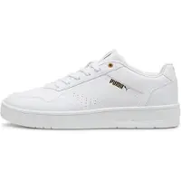 Puma Court Classic Sneakers Unisex, Shoes, White/Gold, 38.5