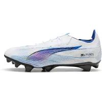 Puma ULTRA 5 CARBON LAUNCH EDITION FG Football Boots Women, Shoes, White/Ultra Blue/Garnet Rose, 38