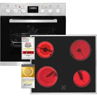 Exquisit EHE 157-2 UR-Set, Keramisk, 4 zone(s), Keramisk, Sort, Berøring, 59,2 cm