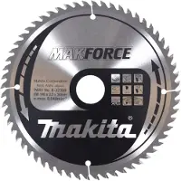Makita MAKFORCE - Rundsavsklinge - for træ - 190 mm - 60 tænder