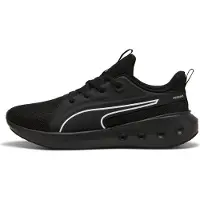 Puma SOFTRIDE Carson Running Shoes, Shoes, Black/Black/White, 44.5