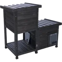 TIAKI Kattehus i to etager Midnight - L 91,5 x B 49 x H 82,5 cm