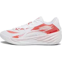 Puma All-Pro NITRO Team Basketball Shoes, Shoes, White/Red, 42.5