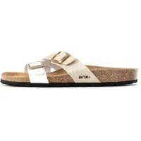 Bayton Pantoletter 'Cleo' beige / hvid