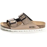 Bayton Pantoletter 'Tracy' bronze / sort