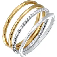 Elli Ring 'Bi-Color' guld / sølv