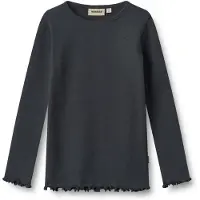 Wheat Bluse - Rib - Ida - Navy - - 12 år (152) - Bluse
