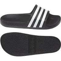 Adidas Pantoletter 'Adilette Aqua' sort / hvid