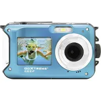 GoXtreme Reef - Digitalkamera - kompakt - 8.0 MP / 24.0 MP (interpoleret) - 1080p - undervands op til 3 m - blå