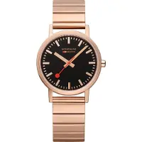 Mondaine Dameur A660.30314.16SBR Classic Sort/Rosaguldtonet stål