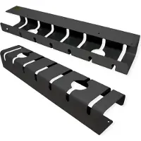 Roline 17.03.1303, Kabelbakke, Skrivebord, Metal, Sort