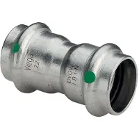 Viega Inox muffe 42 mm Inox, rustfri stål, SC-Contur