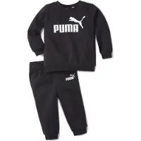 Puma Sweatsæt - Minicats Crew Jogger - Cotton Black - - 4 år (104) - Sweatsæt