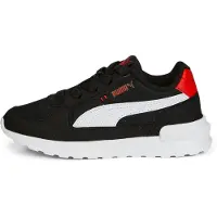 Puma Graviton Sneakers Kids, Shoes, Black/White/Red, 29