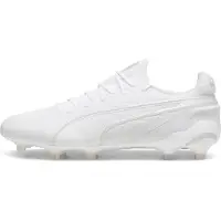 Puma King Ultimate FG/AG White Pack - Hvid/Sølv, størrelse 40