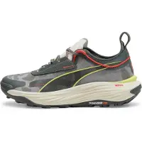 Puma Voyage NITRO 3 Women's Trail Running Shoes, Shoes, Mineral Gray/Active Red/Lime Pow, 35.5