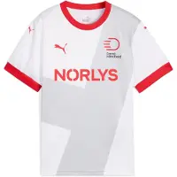 Puma Danish Handball Federation 2025 Away Jersey Youth, Clothing, White/Cool Light Gray, 13-14Y