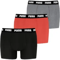 Puma Boxer Briefs (3-Pack) Men, Clothing, Orange/Grey, 4