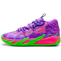 Puma MB.03 Toxic Basketball Shoes Men, Shoes, Purple Glimmer/Green Gecko, 41