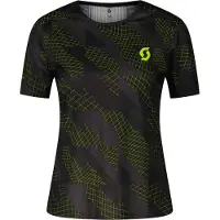 SCOTT - Trail running tøj dame - RC Run SS Tee W Black/Yellow til UnisexUld - Størrelse S - Sort