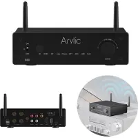 Arylic B50 multizone lydforstærker med Bluetooth indgang og sende-/modtager