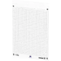 Hamelin Oxford SmartChart - Flip om-papir - 650 x 980 mm - 20 ark - hvid - kvadreret - 6 huller