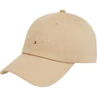 Tommy Hilfiger Kasket - Linear Logo - Relic Tan Beige - - OneSize - Kasket