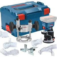 Bosch GKF 18V-8, Sort, Blå, 30000 rpm, 6, 6.35 (1/4), 8 (5/16), 10000 rpm, 95 dB, 87 dB - SOLO