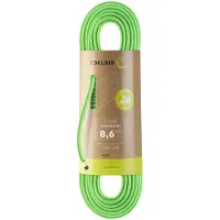 Edelrid - Klatrereb - Siskin Eco Dry 8,6Mm Neon Green til Unisex - Størrelse 50 m - Grøn