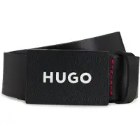HUGO Bælte 'Gilao-Z' sort / offwhite