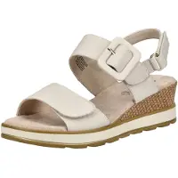 Caprice Heeled sandal, white, made of Leather without heel, Size 37
