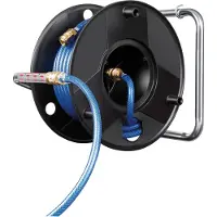 Brennenstuhl 1127010, Vægmonteret rulle, Vejledning, Funktionel, Sort, Plast, Stål, Vægmonteret