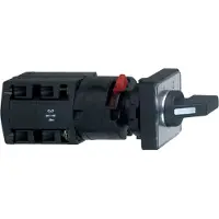Schneider Electric Harmony komplet K10 drejeomskifter i plast for Ø16 eller Ø22 mm hul, 3 positioner i trin (0-1-2) 60°, 1 polet 10A