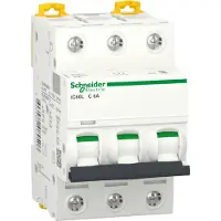 Schneider Automatsikring iC60L C 3P 6A 15KA