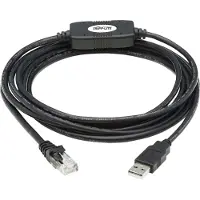 Eaton Corporation Eaton Tripp Lite Series USB Type-A to RJ45 Rollover Console Cable, M/M, Black - 10 ft. - Serielt kabel - USB (han) til RJ-45 (hun) - 3.05 m - dobbelt afskærmet - USB 1.1 - sort