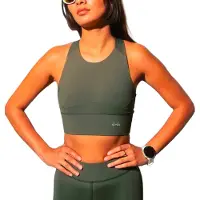 Circle - Vandretøj dame - Level Up Bra Moss til Unisex - Størrelse L - Grøn