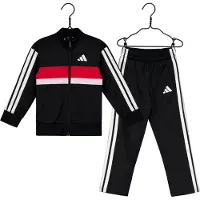 Adidas Træningsdragt 'Seasonal Essentials Tiberio' rød / sort / hvid