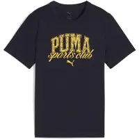 Puma Class Graphic Tee Youth, Clothing, New Navy, 9-10Y