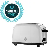 OBH Nordica Manhattan Steel 2 (2267) - Brødrister - 2 skive - 2 Holdere - rustfrit stål/sort