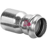 Viega Prestabo reduktion muffe / nippel 54x42mm af ulegeret stål SC-contur